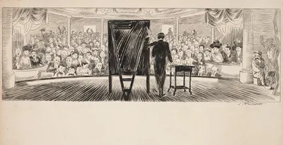Lecturing in the Opry Houses by John Tinney McCutcheon — digital art print download