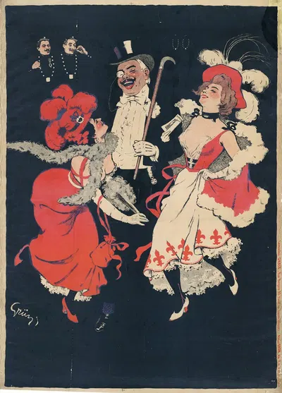 D'où viennent-ils Du tréteau de Tabarin by Jules-Alexandre Grün, 1898 — digital art print download