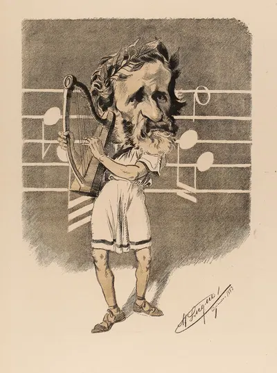 Маэстро Верди by Мануэль Луке, 1883 — digital art print download