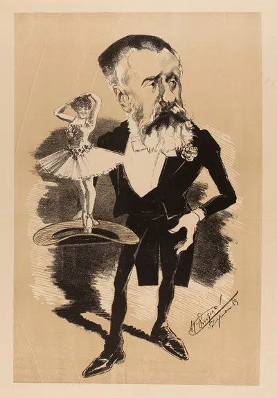 М. Ванкорбейл, директор Оперы by Мануэль Луке, 1883 — digital art print download