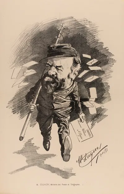 М. Кошери, министр почт и телеграфов by Мануэль Луке, 1883 — digital art print download