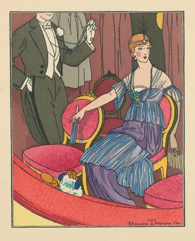 Антракт (Между актами) by Морис Такуа, 1913 — digital art print download