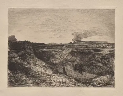 Карьеры у Монмартра by Франсуа-Николя Шиффлар, 1865 — digital art print download