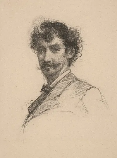 Джеймс Абботт Макинли Уистлер by Поль Адольф Ражон, 1842-1843 — digital art print download