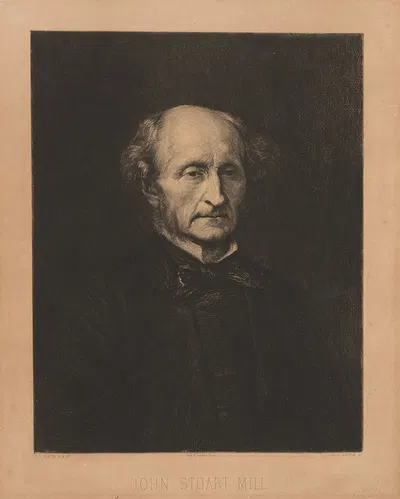 Джон Стюарт Милль by Поль Адольф Ражон, 1842-1843 — digital art print download