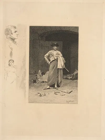 Матадор by Поль Адольф Ражон, 1842-1843 — digital art print download