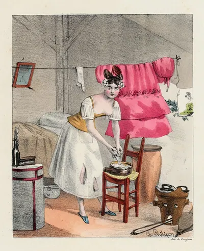 La Grisette by Pierre Langlumé — digital art print download