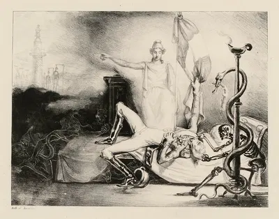 Le cochemar by Pierre Langlumé, 1830 — digital art print download
