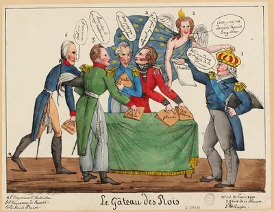 Le gâteau des Rois by Pierre Langlumé, 1815 — digital art print download