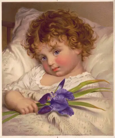 Идолы нашего дома. № 1 Болтливый первоцвет by София Андерсон, 1873 — digital art print download