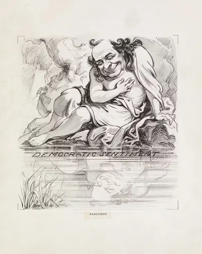 Narcissus by Udo Keppler, 1908 — digital art print download