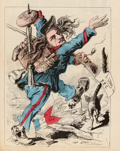 Le garde mobile Lemot by Valentin Achille Lemot, 1870 — digital art print download