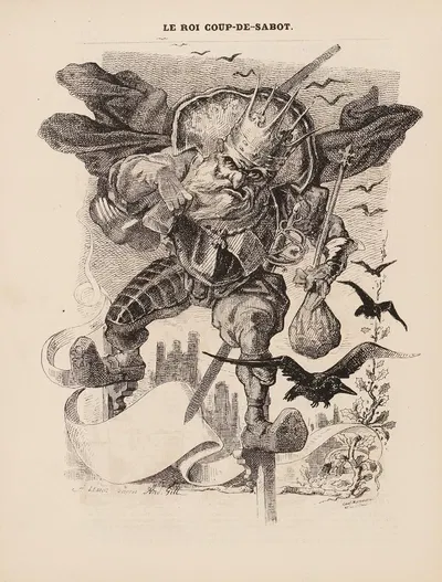 Le roi coup-de-sabot by Valentin Achille Lemot, 1870 — digital art print download