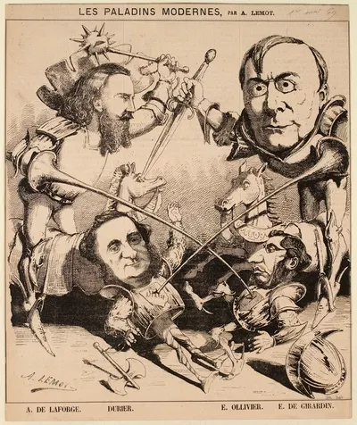 Les Paladins modernes by Valentin Achille Lemot, 1869 — digital art print download