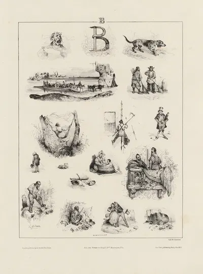 Б by Виктор Адам, 1833 — digital art print download