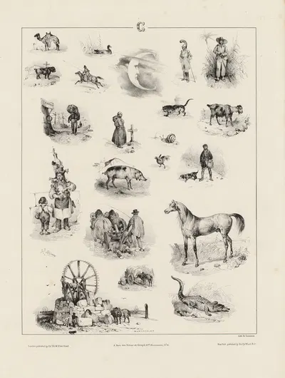 С by Виктор Адам, 1833 — digital art print download