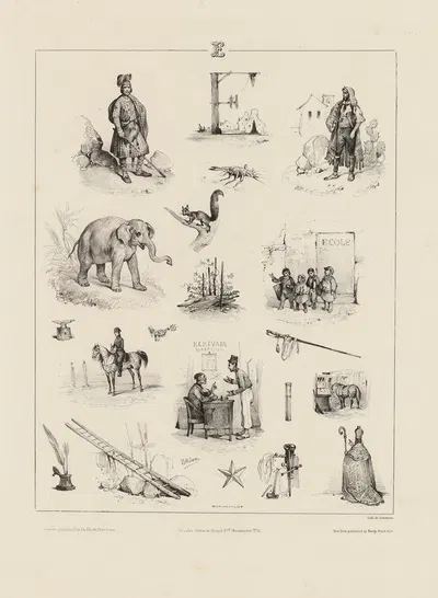 Е by Виктор Адам, 1833 — digital art print download