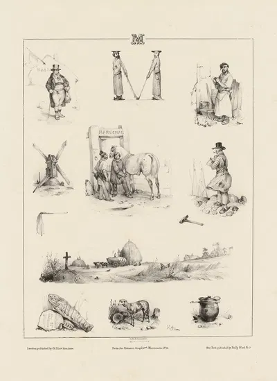 М by Виктор Адам, 1833 — digital art print download
