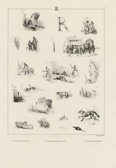 Р by Виктор Адам, 1833 — digital art print download