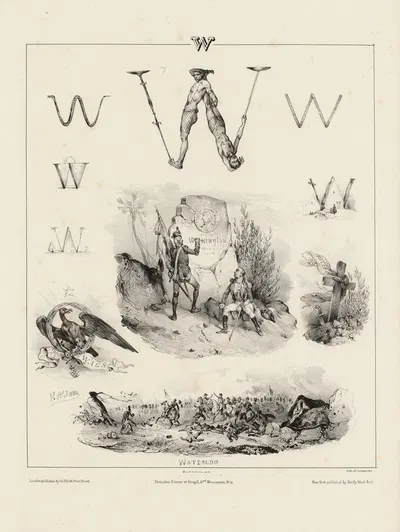 W by Виктор Адам, 1833 — digital art print download