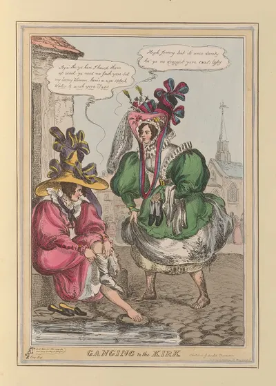 По пути в церковь by Уильям Хит, 1827-1829 — digital art print download