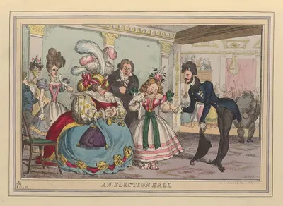 Выборный бал by Уильям Хит, 1827-1829 — digital art print download