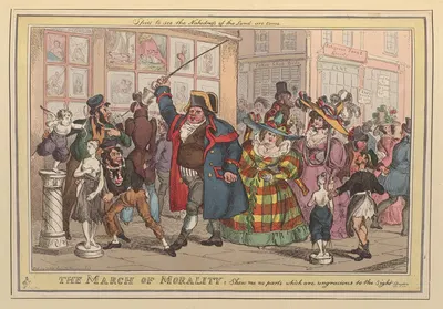 The march of morality by William Heath, 1827-1829 — digital art print download