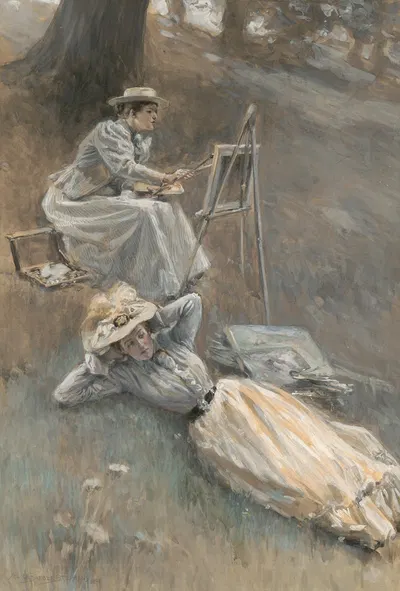 Сельма бросилась на землю by Элис Барбер Стивенс, 1895 — digital art print download
