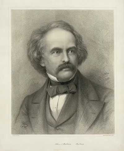 Nathaniel Hawthorne by Armstrong & Co. Lith., 1883 — digital art print download