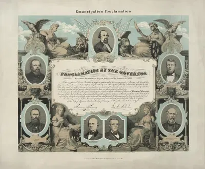 Прокламация об освобождении. Прокламация губернатора by Э. Кнобель, 1865 — digital art print download