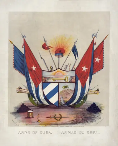 Гербы Кубы. Armas de Cuba by Ф. Рателлье и Ко, 1869 — digital art print download