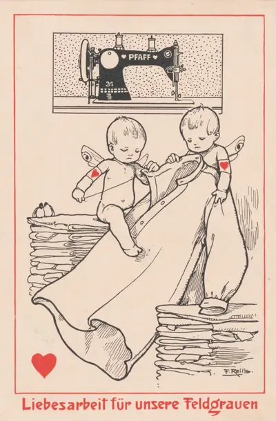 Любовная работа для наших полевых графов by Фриц Рейс, 1914 — digital art print download