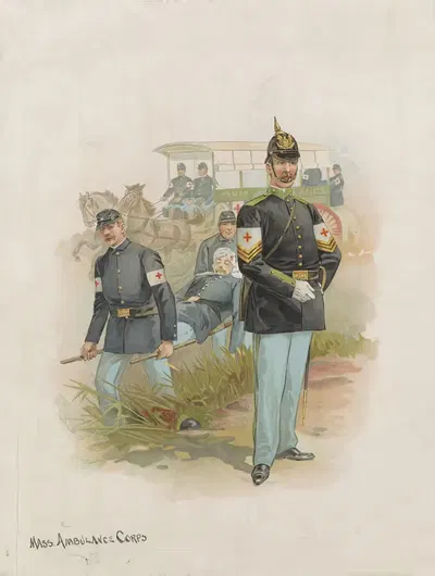 Массовый медицинский корпус by Г. Х. Бюк и Ко., 1895 — digital art print download