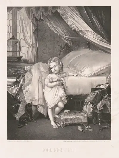 Good night pet by George Stinson & Co., 1873 — digital art print download