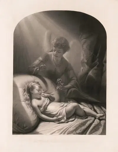 Маленькие сироты мечтают by Джордж Стинсон и Ко, 1874 — digital art print download