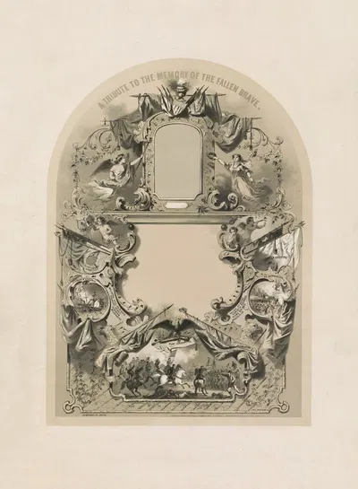 Дань памяти павшим героям by Джон Х. Баффорд и сыновья, 1864 — digital art print download