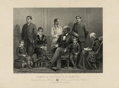 Джеймс А. Гарфилд и семья by Джон Х. Баффорд и сыновья, 1881 — digital art print download
