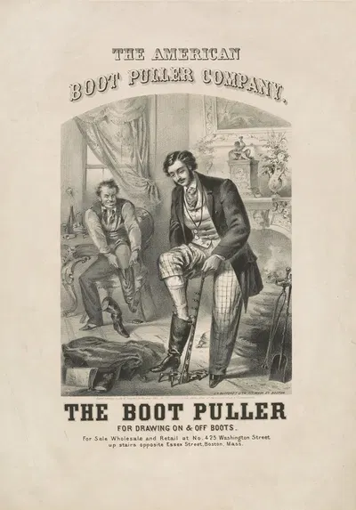 The American Boot Puller Company by John H. Bufford's & Sons, 1861 — digital art print download