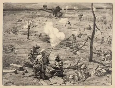 Открытая атака в Сен-Миеле by Люсьен Жона, 1927 — digital art print download