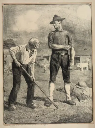 Иди отдохни. by Люсьен Жона, 1918 — digital art print download