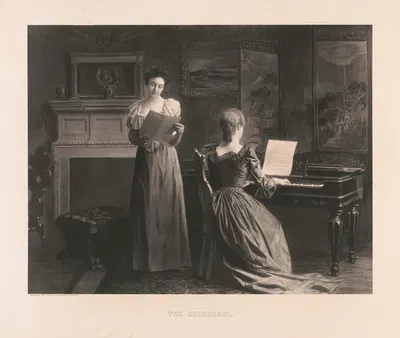 Репетиция by Мюллер, Люхсингер и Ко, 1900 — digital art print download