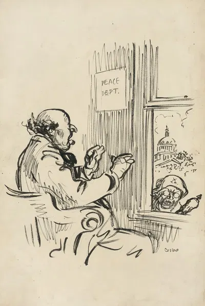 И всё шло так мирно by Оскар Эдвард Чезаре, 1915 — digital art print download