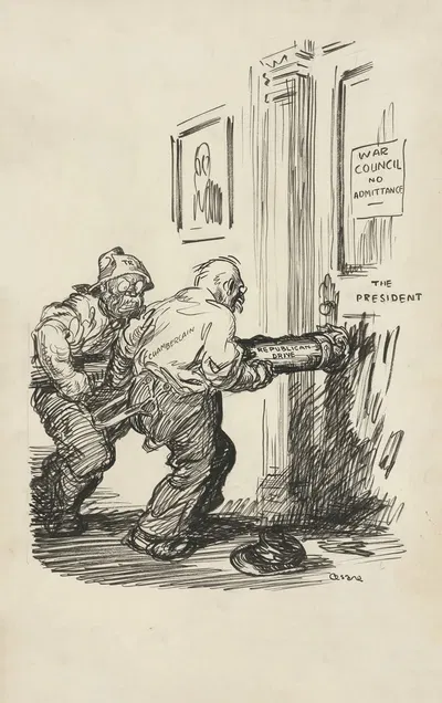 Некоторые патриоты by Оскар Эдвард Чезаре, 1918 — digital art print download