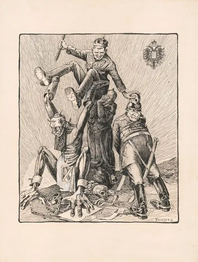Австро-Венгрия – правительство, а не страна. Вот Австро-Венгрия by Отакар Валашек, 1918 — digital art print download