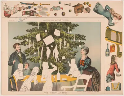 Рождественская елка by Pastime Publishing Co., 1881 — digital art print download