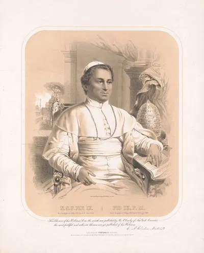 Пио IX. П.М. by Сарони, Мэйор и Кнапп Лит., 1860 — digital art print download