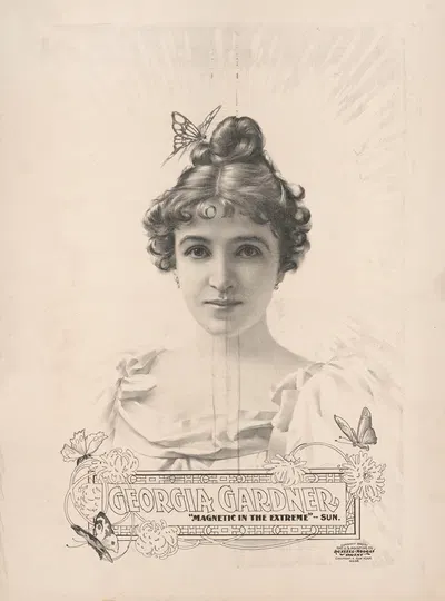 Georgia Gardner by U.S. Lithograph Co., 1899 — digital art print download