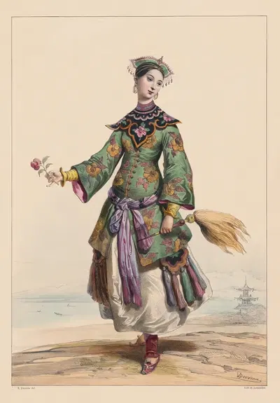 Dame chinoise by Achille Devéria, 1820-1850 — digital art print download