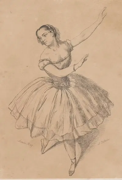 Катерина Беретта by Александр Дезире Коллет, 1855 — digital art print download