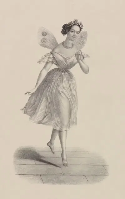 Taglioni by Alexandre Lacauchie, 1841 — digital art print download